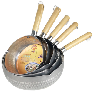 厚铝雪平锅不粘煮面粉煮粥煮汤锅奶锅麻辣烫复底熬糖麦饭石电磁炉