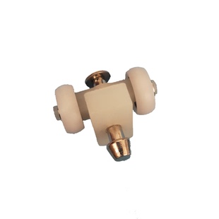 纱窗折叠门吊轮滑轮老式铝合金折叠门金刚网专用轮移门五金配件