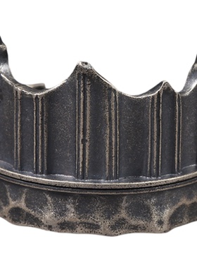 残缺古典石柱建筑银戒