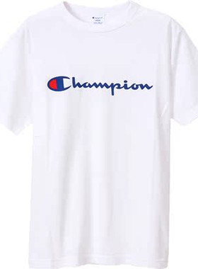 日版CHAMPION字母薄短袖假一赔十