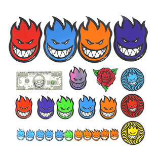 美国Spitfire/Thunder滑板BAKER贴纸小火人防水粘纸PVC胶质贴画