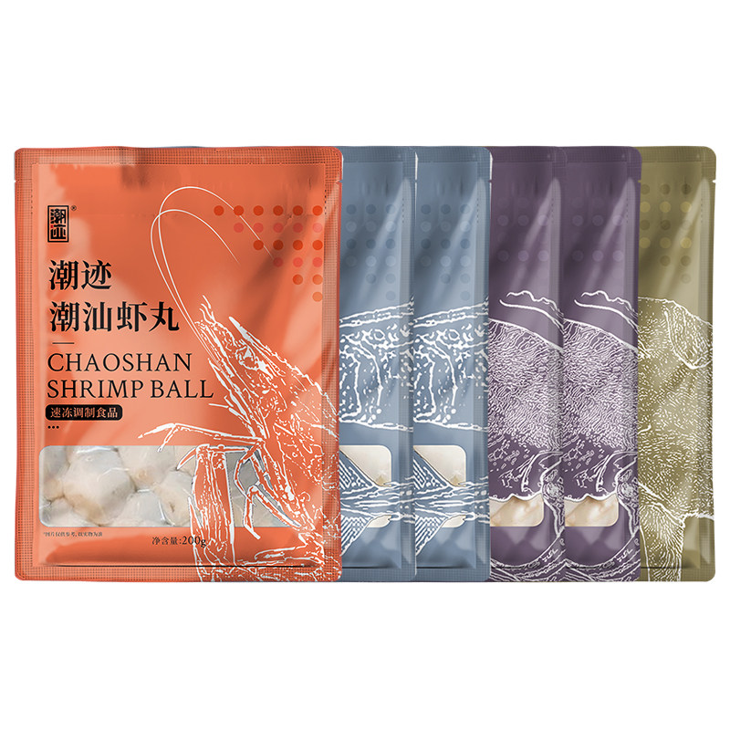 潮迹海鲜丸子礼盒1200g*1箱