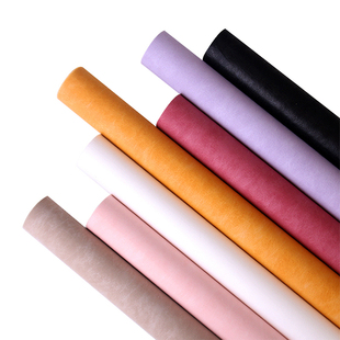 韩国自然元素牛奶棉防水花束内衬包花纸鲜花包装纸diy卷材料精品