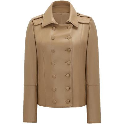 绵羊皮皮衣女新款韩版修身短款