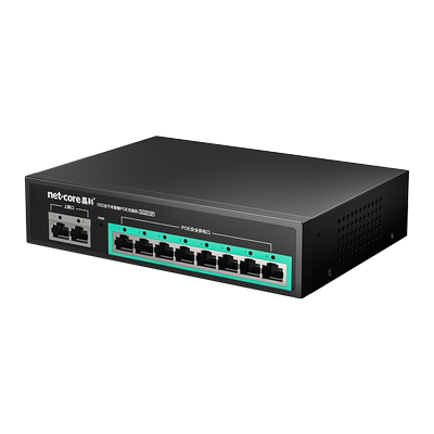 磊科10口千兆POE交换机国标监控