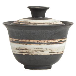 JOJO'S L. PD.紫泉涧.侘寂风功夫茶具二才盖碗大容量泡茶 | 吹奏