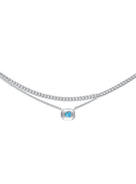 明星同款金属边框迷你款项链