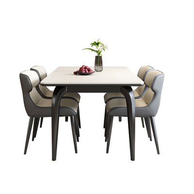 岩板餐桌家用小户型长方形饭桌