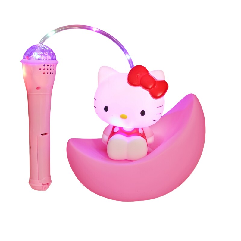 中秋灯儿童手提笼发光音乐卡通hellokitty猫库洛米小朋友花灯玩具