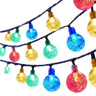 太阳能户外灯庭院家用阳台氛围灯串室外防水灯带花园挂树装饰彩灯