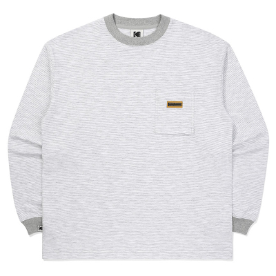 Kodak印花撞色条纹T恤