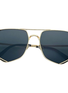 金属多边形新款ins男个性潮流太阳眼镜女圆脸网红情侣街拍墨镜潮