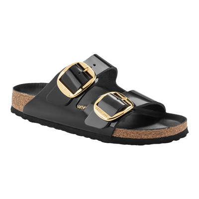 BIRKENSTOCK勃肯漆皮双扣拖鞋