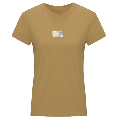 IIIVIVINIKO2025夏新款可爱猫咪印花休闲简约T恤女R520508335D