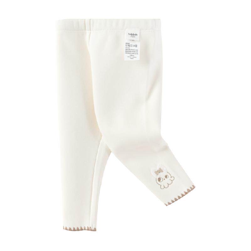 巴拉巴拉宝宝裤子女童打底裤加绒秋冬季保暖新款