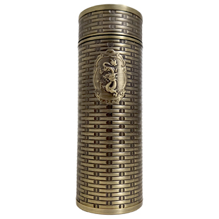 纯银水杯 龙杯s999足银保温杯男士喝茶养生杯工艺银杯金属茶杯