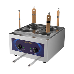 台式四头煮面炉商用煮酸菜鱼电热煮面锅麻辣烫锅汤粉炉节能煮粉机