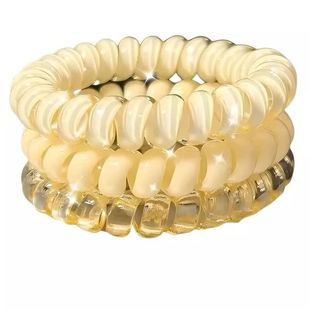 韩式少女高品质葡萄椰椰波点电话线夏天清新百搭日常发绳发圈