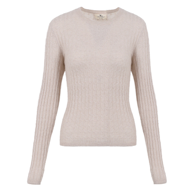 东黎小山羊绒爆款绞花打底衫