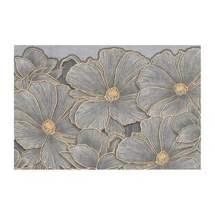 轻奢复古花卉进门地垫入户门垫可擦免洗裁剪耐脏pvc玄关门口地毯