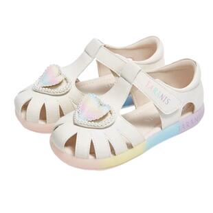 泰兰尼斯儿童闪灯鞋夏季新款发光女童软底包头凉鞋小童女孩公主鞋