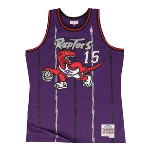 MITCHELL & NESS官方NBA猛龙队文斯卡特复古球衣SW紫色客场篮球服