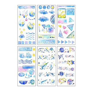 手账贴纸可爱卡通和纸手帐小清新贴画装饰小图案半透明唯美可爱