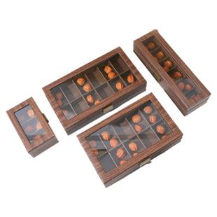 核桃收纳盒防尘文玩核桃收纳盒狮子头手串盒储存盒装文玩核桃盒子