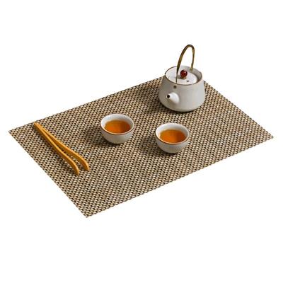 百品良编织中式茶席茶渣过滤垫