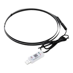 汽车七彩冷光线氛围灯usb车内免接线改装饰车载声控节奏气氛灯条