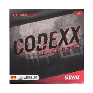 GEWO杰沃捷沃CODEXX超级解密55乒乓球胶皮球拍反胶套胶解密54 52