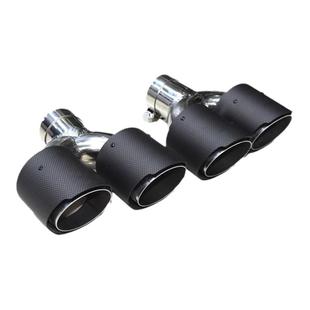 适用于凯迪拉克改装排气管尾喉CT4CT5XT5XT4四出碳纤维不锈钢方口