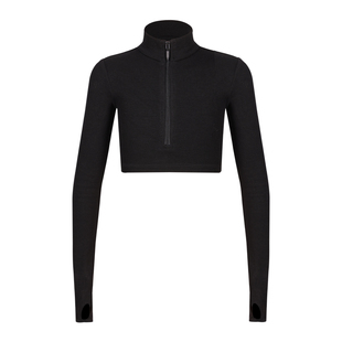 Dancebaby拉丁舞服装练功舞蹈高级感秋冬女童螺纹上衣裤子DAS809