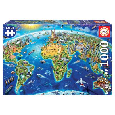 西班牙世界地标地图1000片迷你版