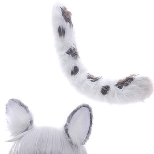 【漫囧】银灰 崖心 初雪 雪豹三兄妹 cos配件 尾巴 耳朵 现货