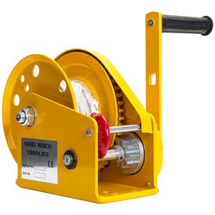 自锁手摇绞盘手摇卷扬机带自动刹车手动绞车提升机牵引机