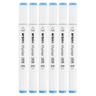 晨光蓝色马克笔单支自选298蔚蓝浅蓝279天空蓝9421天青淡蓝2925海蓝659浅薄蓝酒精油性速干水彩笔美术文具
