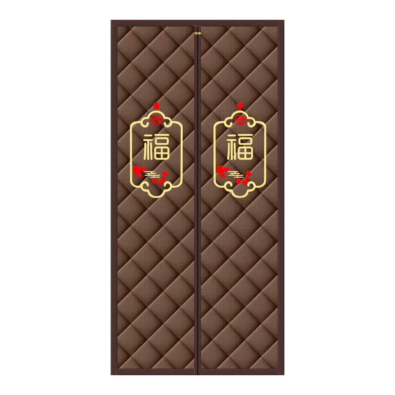 免打孔全磁条加厚面料棉门帘