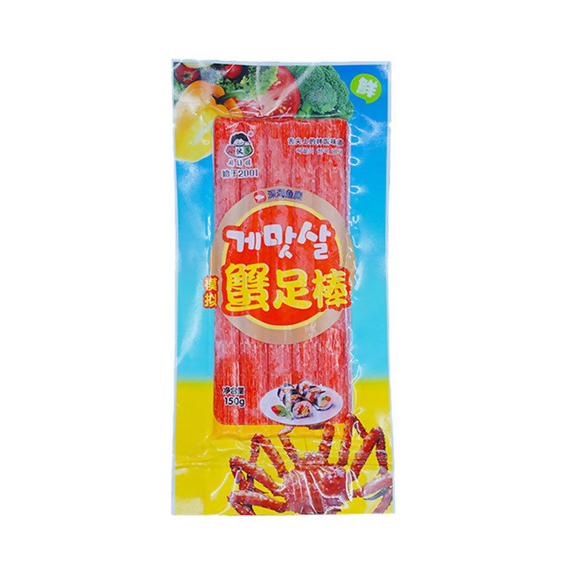 小伙子即食蟹棒韩式蟹足棒寿司火锅食材蟹肉柳海味零食寿司料理
