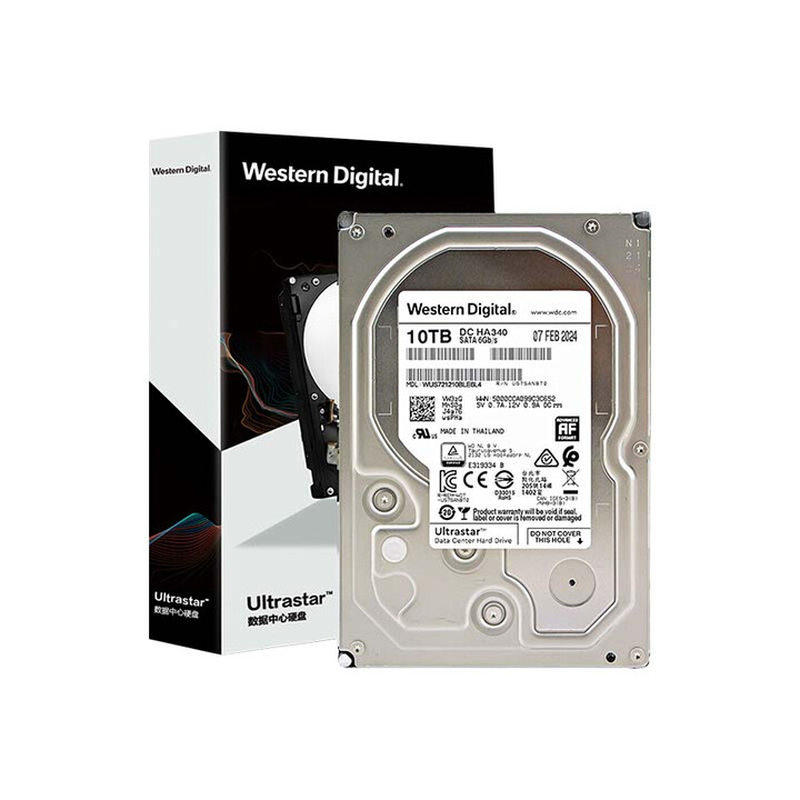 WD/西部数据HUH721010ALE600 10T HC510 HA340 SATA企业级NAS硬盘