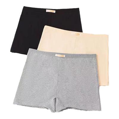3条装纯棉平角内裤女中