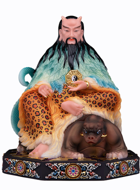 汉白玉伏羲大帝神像人王摆件