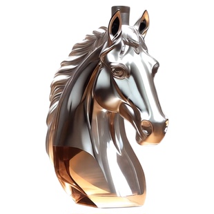 泡酒玻璃瓶威士忌酒瓶存酒专用马头创意食品级玻璃酒瓶空瓶批发