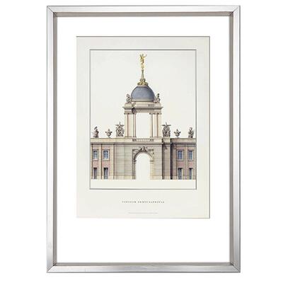 博客天下画框立体黑色拉丝海报