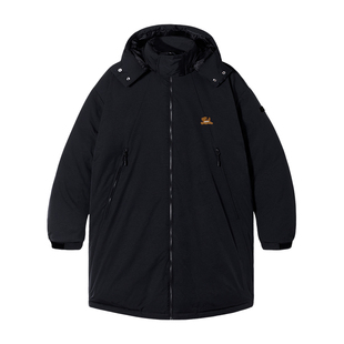 PSO Brand男装女装可爱小狗加绒加厚中长款羽绒服女款冬季外套潮