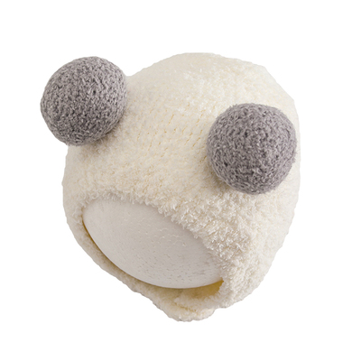 韩版可爱婴儿套头帽秋冬