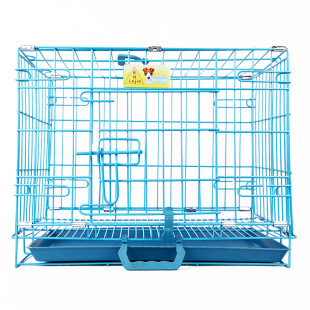乐佳狗笼加粗烤漆宠物笼室内便携折叠带厕所狗笼子小兔笼鸡笼猫笼