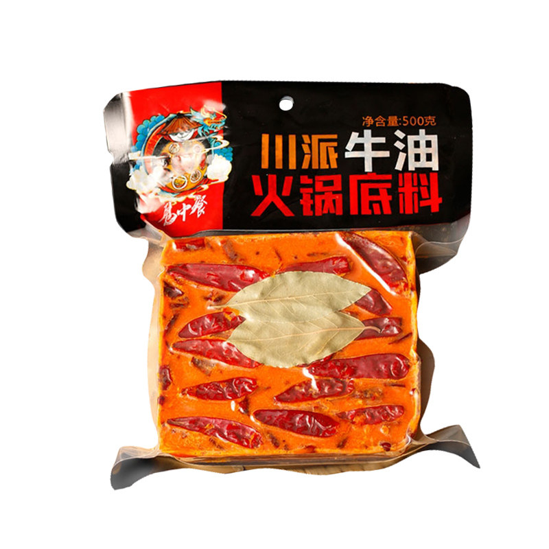 易中餐川派牛油火锅底料500g