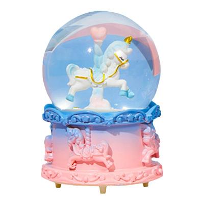 水晶球儿童女孩发光迷你音乐盒