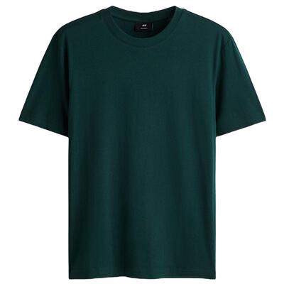 HM男装女装T恤25春季透气圆领短袖运动上衣短袖内搭打底衫0685816